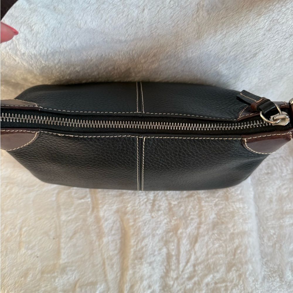 Dooney & Bourke Black and Brown Shoulder Bag - Picture 6 of 10